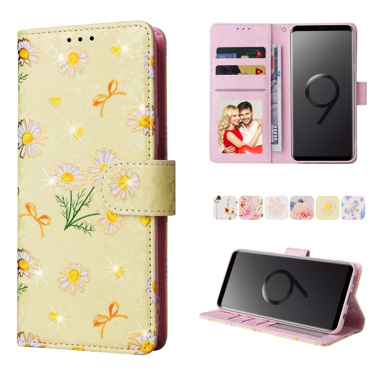 Bronzing Painting RFID Leather Case, For Samsung Galaxy S20 Plus, For Samsung Galaxy S20 FE, For Samsung Galaxy S20, For Samsung Galaxy S10 Plus, For Samsung Galaxy S10, For Samsung Galaxy S9 Plus, For Samsung Galaxy S9, For Samsung Galaxy S8