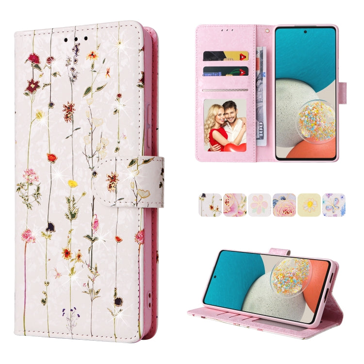 Bronzing Painting RFID Leather Case, For Samsung Galaxy A53 5G, For Samsung Galaxy A52 5G, For Samsung Galaxy A51, For Samsung Galaxy A33 5G, For Samsung Galaxy A32 5G, For Samsung Galaxy A32 4G, For Samsung Galaxy A23 4G, For Samsung Galaxy A22 5G