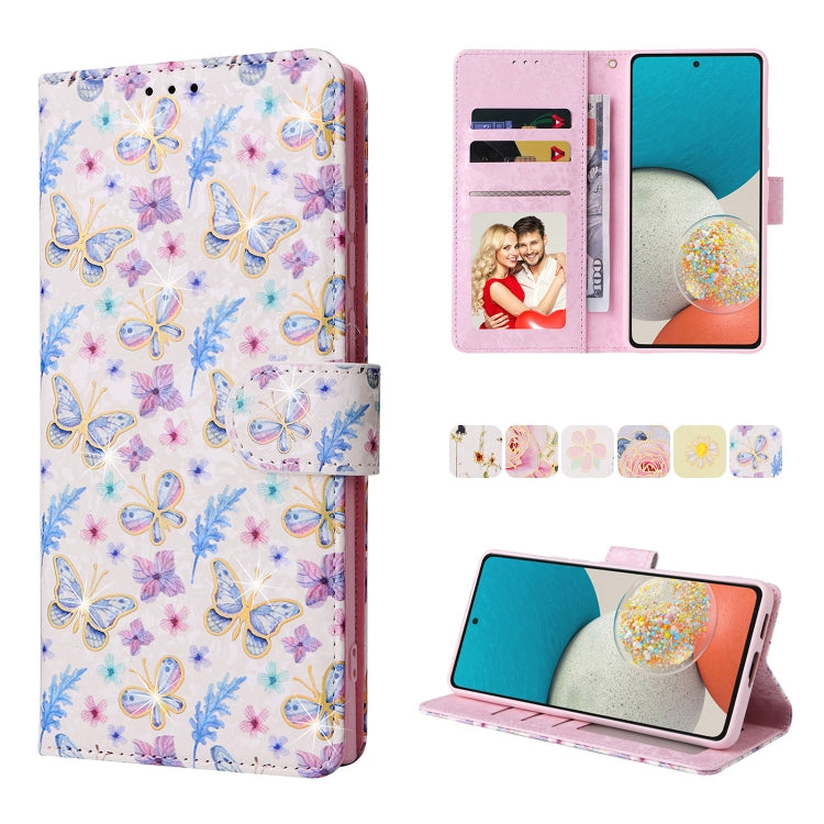 Bronzing Painting RFID Leather Case, For Samsung Galaxy A53 5G, For Samsung Galaxy A52 5G, For Samsung Galaxy A51, For Samsung Galaxy A33 5G, For Samsung Galaxy A32 5G, For Samsung Galaxy A32 4G, For Samsung Galaxy A23 4G, For Samsung Galaxy A22 5G