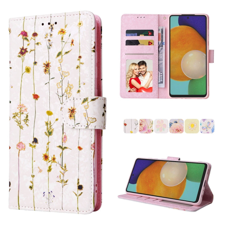Bronzing Painting RFID Leather Case, For Samsung Galaxy A53 5G, For Samsung Galaxy A52 5G, For Samsung Galaxy A51, For Samsung Galaxy A33 5G, For Samsung Galaxy A32 5G, For Samsung Galaxy A32 4G, For Samsung Galaxy A23 4G, For Samsung Galaxy A22 5G