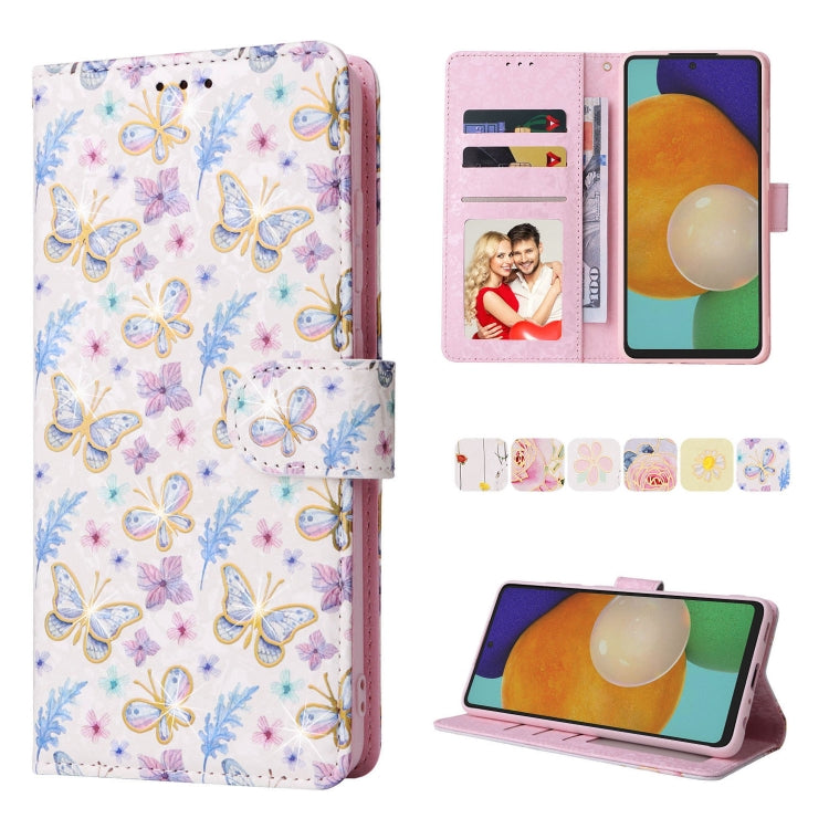 Bronzing Painting RFID Leather Case, For Samsung Galaxy A53 5G, For Samsung Galaxy A52 5G, For Samsung Galaxy A51, For Samsung Galaxy A33 5G, For Samsung Galaxy A32 5G, For Samsung Galaxy A32 4G, For Samsung Galaxy A23 4G, For Samsung Galaxy A22 5G