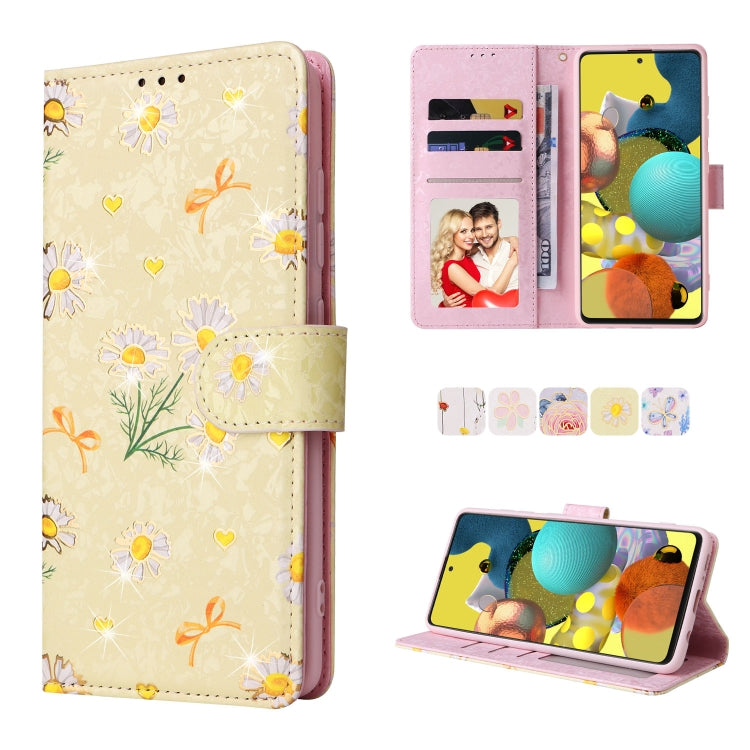 Bronzing Painting RFID Leather Case, For Samsung Galaxy A53 5G, For Samsung Galaxy A52 5G, For Samsung Galaxy A51, For Samsung Galaxy A33 5G, For Samsung Galaxy A32 5G, For Samsung Galaxy A32 4G, For Samsung Galaxy A23 4G, For Samsung Galaxy A22 5G