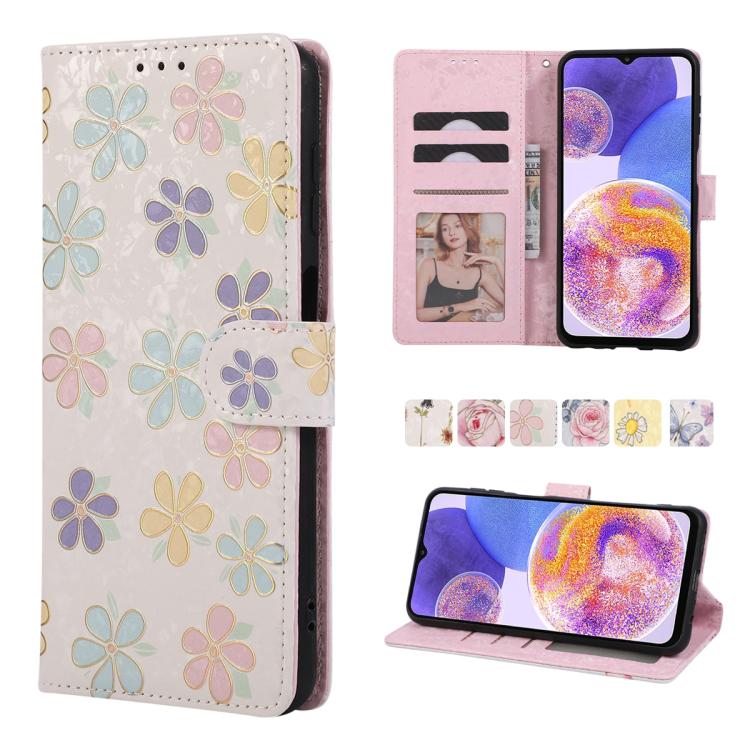 Bronzing Painting RFID Leather Case, For Samsung Galaxy A53 5G, For Samsung Galaxy A52 5G, For Samsung Galaxy A51, For Samsung Galaxy A33 5G, For Samsung Galaxy A32 5G, For Samsung Galaxy A32 4G, For Samsung Galaxy A23 4G, For Samsung Galaxy A22 5G