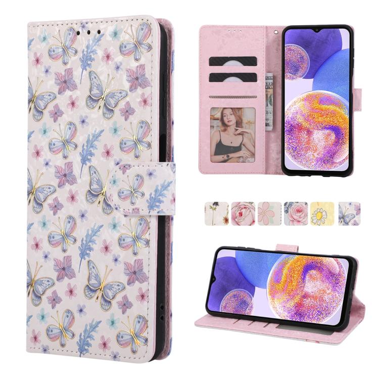 Bronzing Painting RFID Leather Case, For Samsung Galaxy A53 5G, For Samsung Galaxy A52 5G, For Samsung Galaxy A51, For Samsung Galaxy A33 5G, For Samsung Galaxy A32 5G, For Samsung Galaxy A32 4G, For Samsung Galaxy A23 4G, For Samsung Galaxy A22 5G