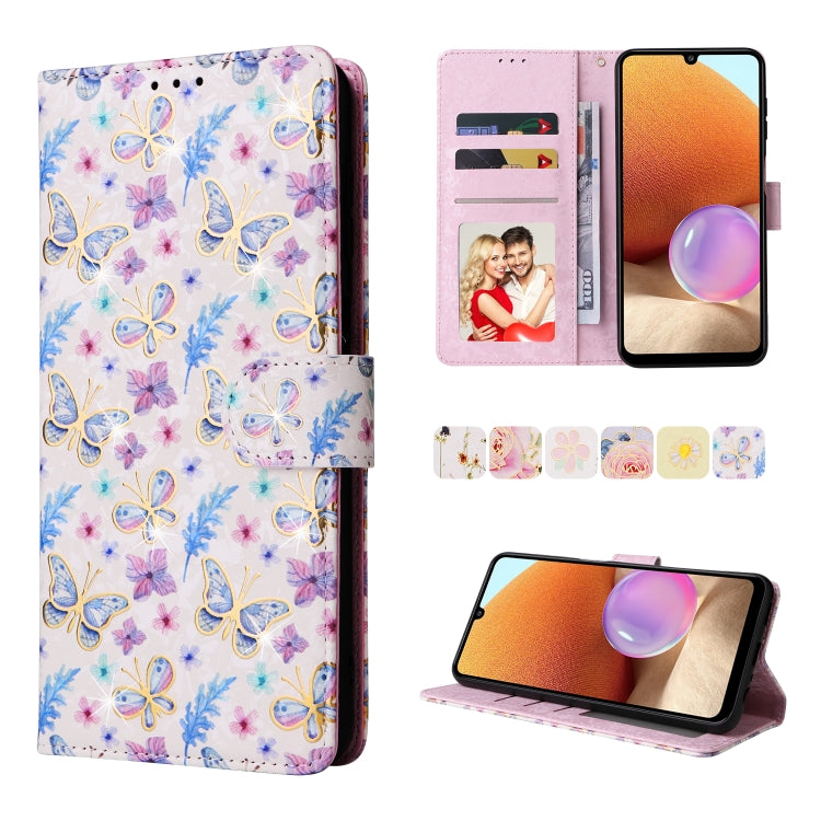 Bronzing Painting RFID Leather Case, For Samsung Galaxy A53 5G, For Samsung Galaxy A52 5G, For Samsung Galaxy A51, For Samsung Galaxy A33 5G, For Samsung Galaxy A32 5G, For Samsung Galaxy A32 4G, For Samsung Galaxy A23 4G, For Samsung Galaxy A22 5G