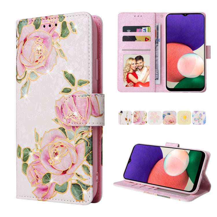 Bronzing Painting RFID Leather Case, For Samsung Galaxy A53 5G, For Samsung Galaxy A52 5G, For Samsung Galaxy A51, For Samsung Galaxy A33 5G, For Samsung Galaxy A32 5G, For Samsung Galaxy A32 4G, For Samsung Galaxy A23 4G, For Samsung Galaxy A22 5G