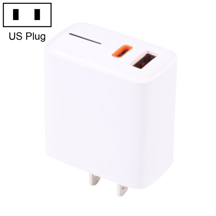 LZ-1130 PD 20W Type-C+QC 3.0 USB Fast Charger, 20W EU Plug, 20W US Plug