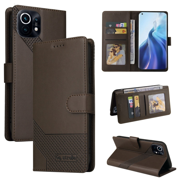 GQUTROBE Skin Feel Magnetic Leather Phone Case, For Xiaomi Redmi Note 9 / 10X 4G, For Xiaomi Redmi Note 11 Pro, For Xiaomi Mi 10 Lite, For Xiaomi Mi 11 Lite, For Xiaomi Poco F3, For Xiaomi Poco X3 NFC, For Xiaomi Mi 10T Lite, For Xiaomi Mi 10T Pro     ...