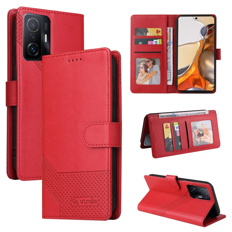 GQUTROBE Skin Feel Magnetic Leather Phone Case, For Xiaomi 11T / 11T Pro