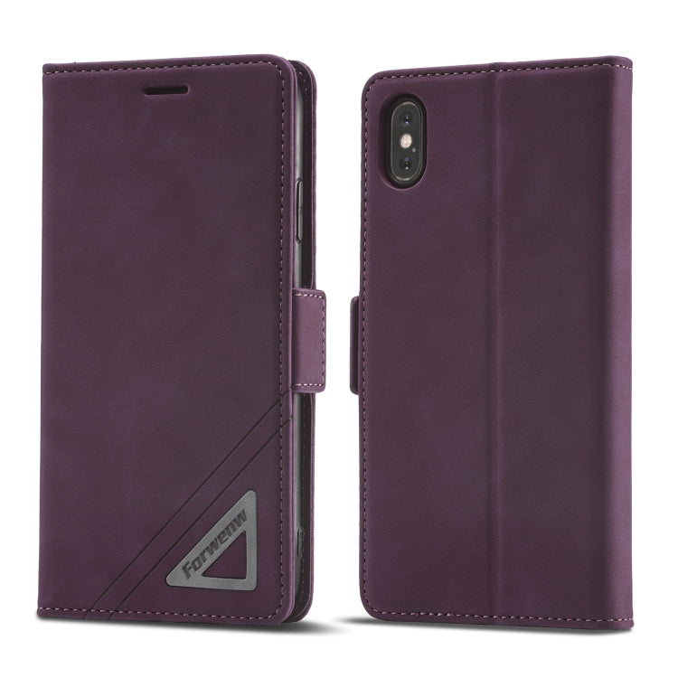 Forwenw Dual-side Buckle Leather Phone Case, For iPhone XS Max, For iPhone SE 2022 / SE 2020 / 7 / 8, For iPhone 7 Plus / 8 Plus