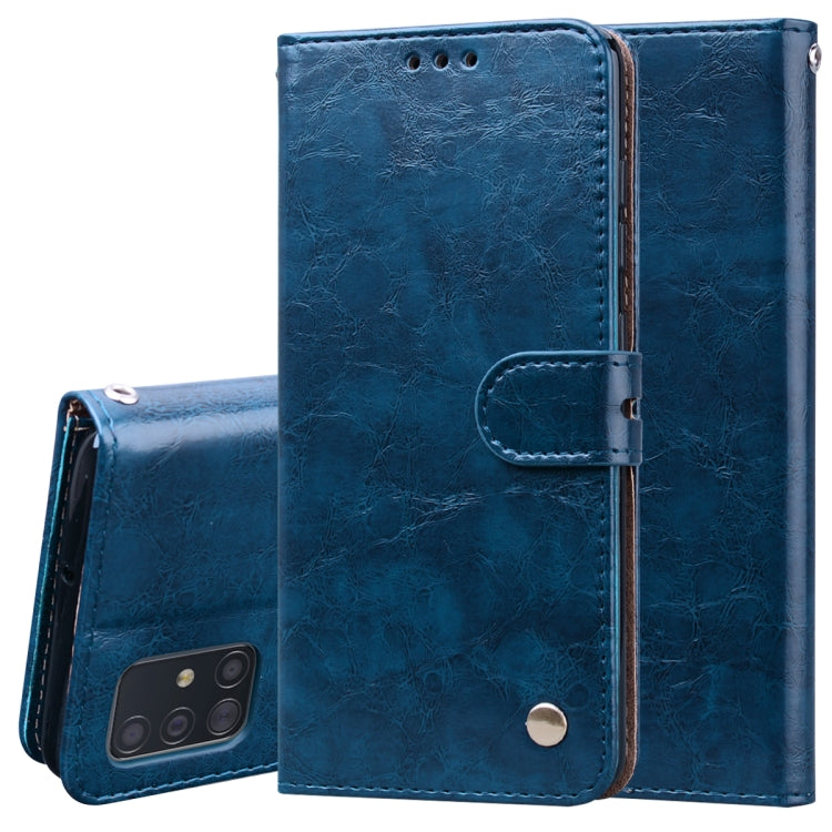 Business Style Oil Wax Texture Horizontal Flip Leather Case, with Holder & Card Slots & Wallet, For Samsung Galaxy A01, For Samsung Galaxy A51, For Samsung Galaxy A71, For Samsung Galaxy A81 / Note 10 Lite, For Samsung Galaxy A91 / S10 Lite            ...
