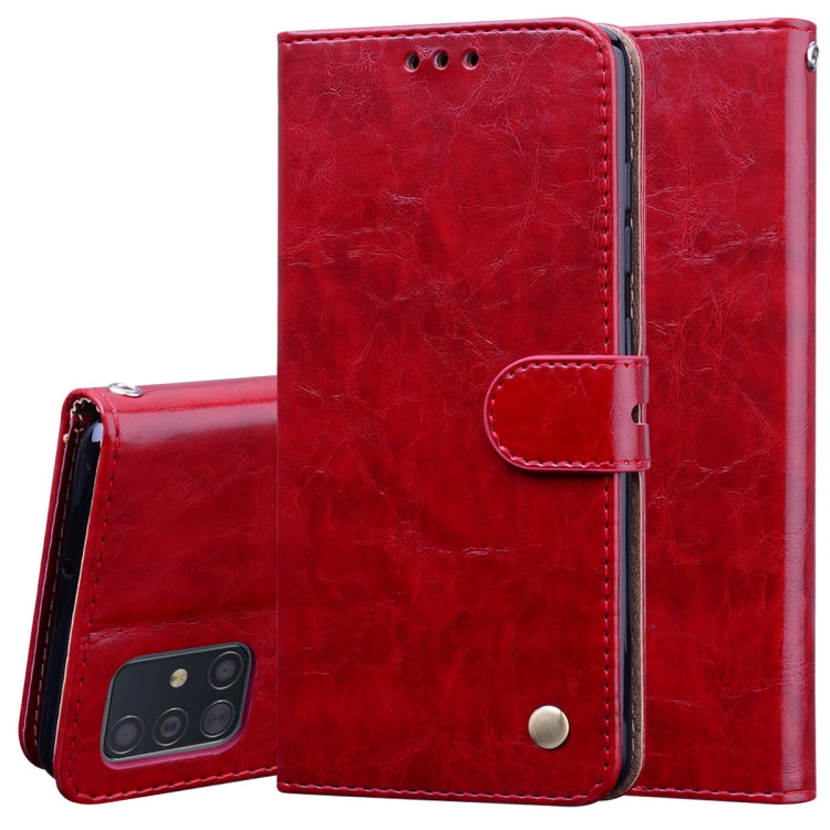 Business Style Oil Wax Texture Horizontal Flip Leather Case, with Holder & Card Slots & Wallet, For Samsung Galaxy A01, For Samsung Galaxy A51, For Samsung Galaxy A71, For Samsung Galaxy A81 / Note 10 Lite, For Samsung Galaxy A91 / S10 Lite            ...