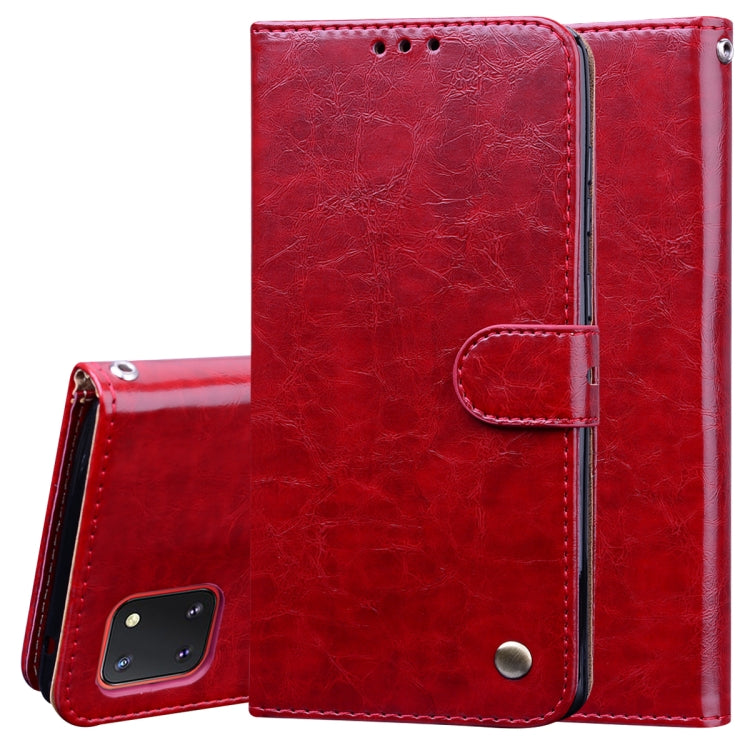 Business Style Oil Wax Texture Horizontal Flip Leather Case, with Holder & Card Slots & Wallet, For Samsung Galaxy A01, For Samsung Galaxy A51, For Samsung Galaxy A71, For Samsung Galaxy A81 / Note 10 Lite, For Samsung Galaxy A91 / S10 Lite            ...