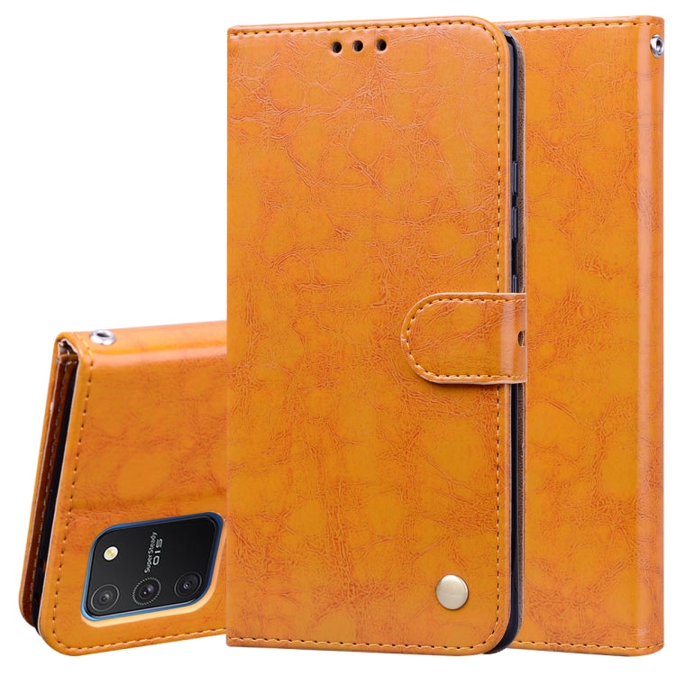 Business Style Oil Wax Texture Horizontal Flip Leather Case, with Holder & Card Slots & Wallet, For Samsung Galaxy A01, For Samsung Galaxy A51, For Samsung Galaxy A71, For Samsung Galaxy A81 / Note 10 Lite, For Samsung Galaxy A91 / S10 Lite            ...