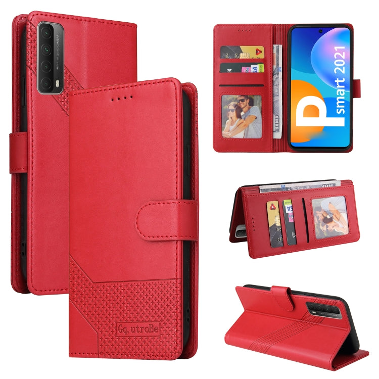 GQUTROBE Skin Feel Magnetic Leather Phone Case, For Huawei P Smart 2021, For Huawei P20 Lite, For Huawei P30 Pro, For Huawei P30 Lite, For Huawei P40 Lite, For Huawei P40 Pro, For Huawei P Smart 2019, For Huawei P Smart Z