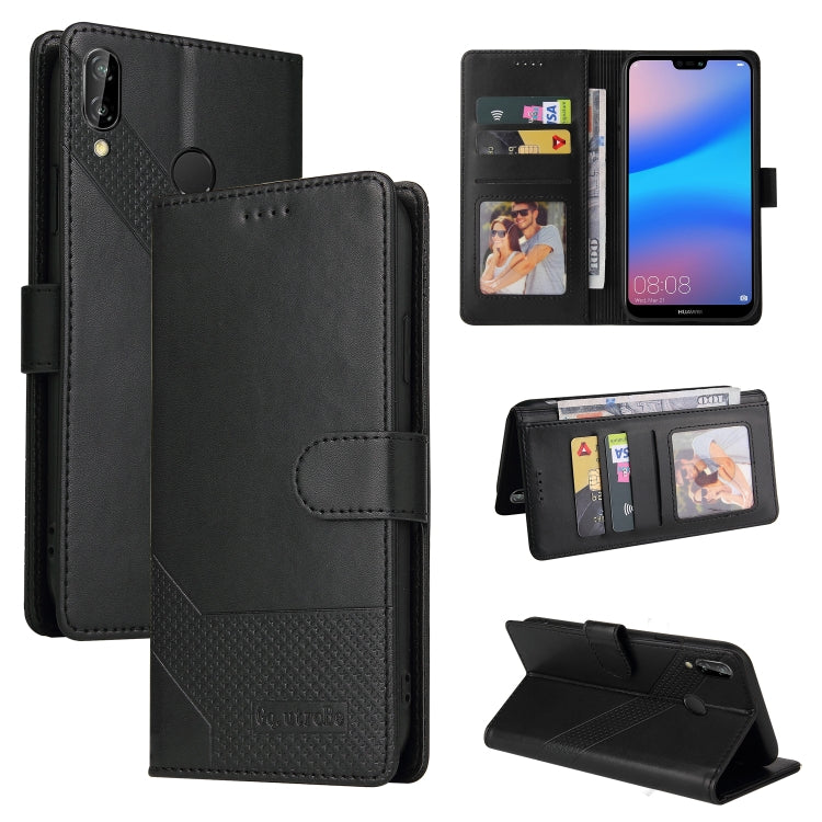 GQUTROBE Skin Feel Magnetic Leather Phone Case, For Huawei P Smart 2021, For Huawei P20 Lite, For Huawei P30 Pro, For Huawei P30 Lite, For Huawei P40 Lite, For Huawei P40 Pro, For Huawei P Smart 2019, For Huawei P Smart Z