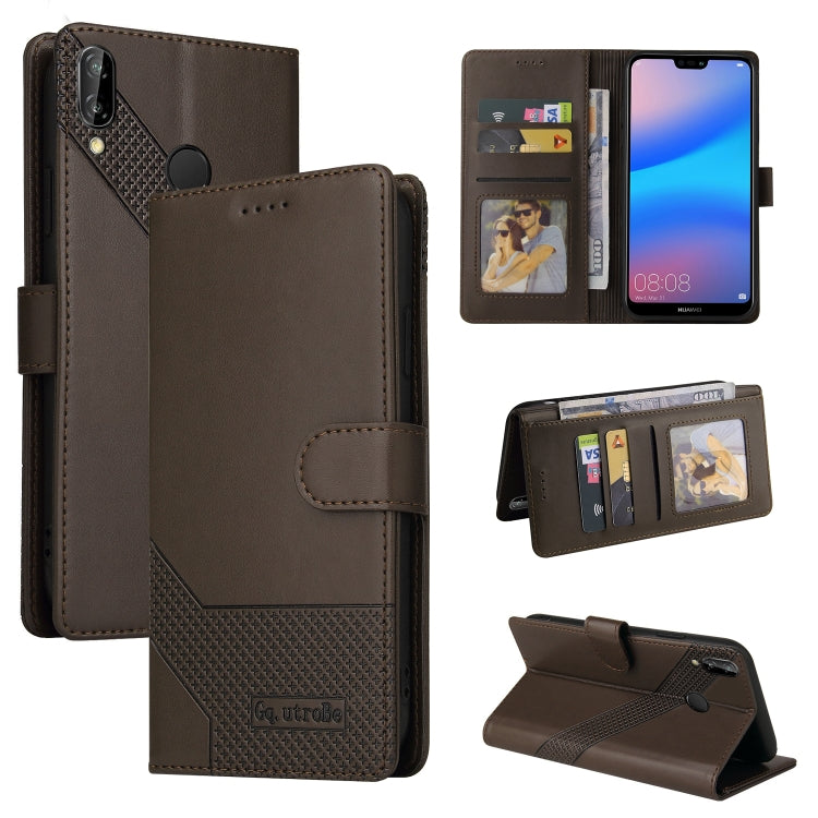 GQUTROBE Skin Feel Magnetic Leather Phone Case, For Huawei P Smart 2021, For Huawei P20 Lite, For Huawei P30 Pro, For Huawei P30 Lite, For Huawei P40 Lite, For Huawei P40 Pro, For Huawei P Smart 2019, For Huawei P Smart Z
