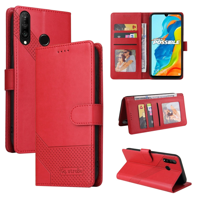 GQUTROBE Skin Feel Magnetic Leather Phone Case, For Huawei P Smart 2021, For Huawei P20 Lite, For Huawei P30 Pro, For Huawei P30 Lite, For Huawei P40 Lite, For Huawei P40 Pro, For Huawei P Smart 2019, For Huawei P Smart Z