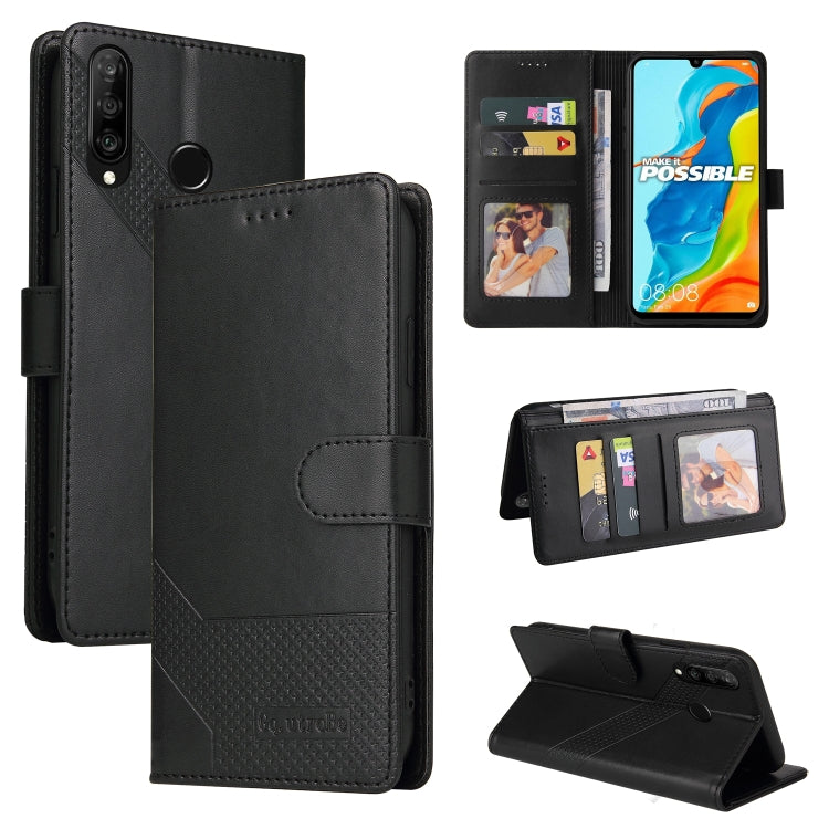 GQUTROBE Skin Feel Magnetic Leather Phone Case, For Huawei P Smart 2021, For Huawei P20 Lite, For Huawei P30 Pro, For Huawei P30 Lite, For Huawei P40 Lite, For Huawei P40 Pro, For Huawei P Smart 2019, For Huawei P Smart Z
