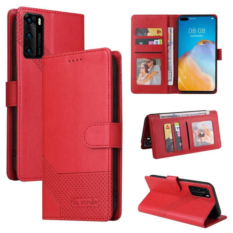 GQUTROBE Skin Feel Magnetic Leather Phone Case, For Huawei P Smart 2021, For Huawei P20 Lite, For Huawei P30 Pro, For Huawei P30 Lite, For Huawei P40 Lite, For Huawei P40 Pro, For Huawei P Smart 2019, For Huawei P Smart Z