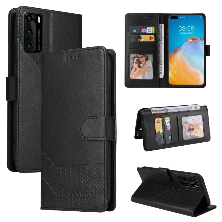 GQUTROBE Skin Feel Magnetic Leather Phone Case, For Huawei P Smart 2021, For Huawei P20 Lite, For Huawei P30 Pro, For Huawei P30 Lite, For Huawei P40 Lite, For Huawei P40 Pro, For Huawei P Smart 2019, For Huawei P Smart Z