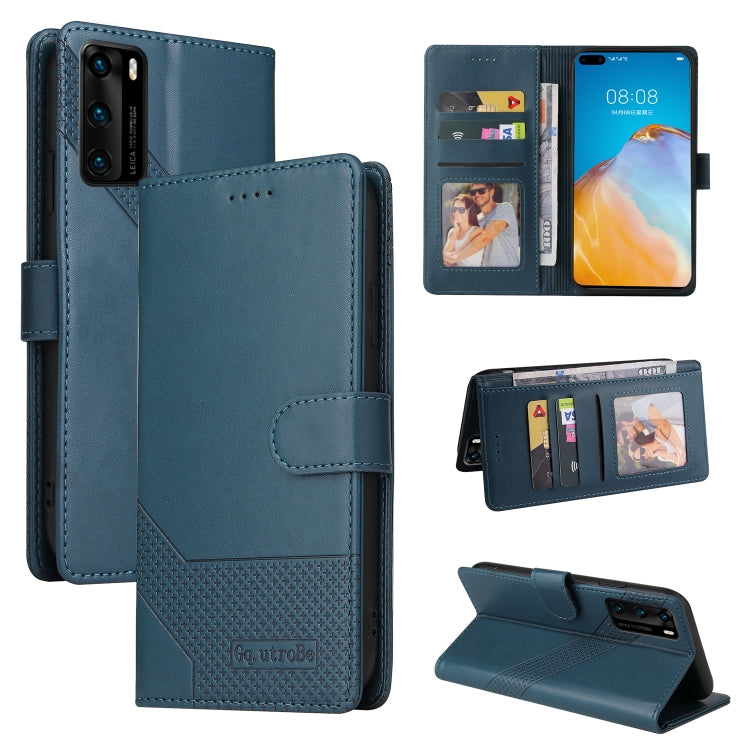 GQUTROBE Skin Feel Magnetic Leather Phone Case, For Huawei P Smart 2021, For Huawei P20 Lite, For Huawei P30 Pro, For Huawei P30 Lite, For Huawei P40 Lite, For Huawei P40 Pro, For Huawei P Smart 2019, For Huawei P Smart Z