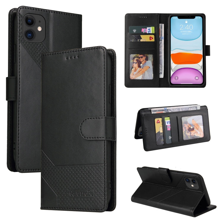 GQUTROBE Skin Feel Magnetic Leather Phone Case, For iPhone 11, For iPhone XR, For iPhone XS Max, For iPhone XS / X, For iPhone SE 2022 / SE 2020 / 8 / 7, For iPhone 8 Plus / 7 Plus