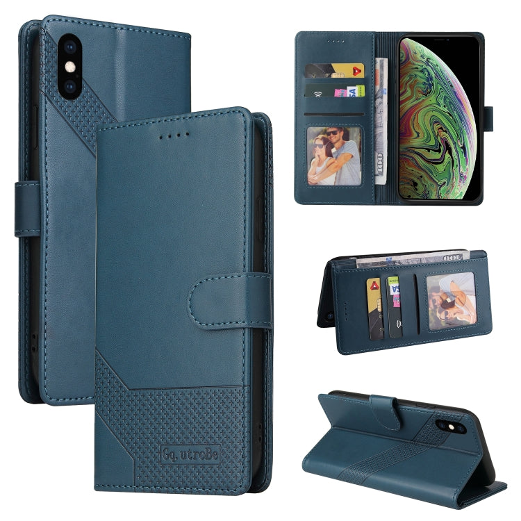 GQUTROBE Skin Feel Magnetic Leather Phone Case, For iPhone 11, For iPhone XR, For iPhone XS Max, For iPhone XS / X, For iPhone SE 2022 / SE 2020 / 8 / 7, For iPhone 8 Plus / 7 Plus