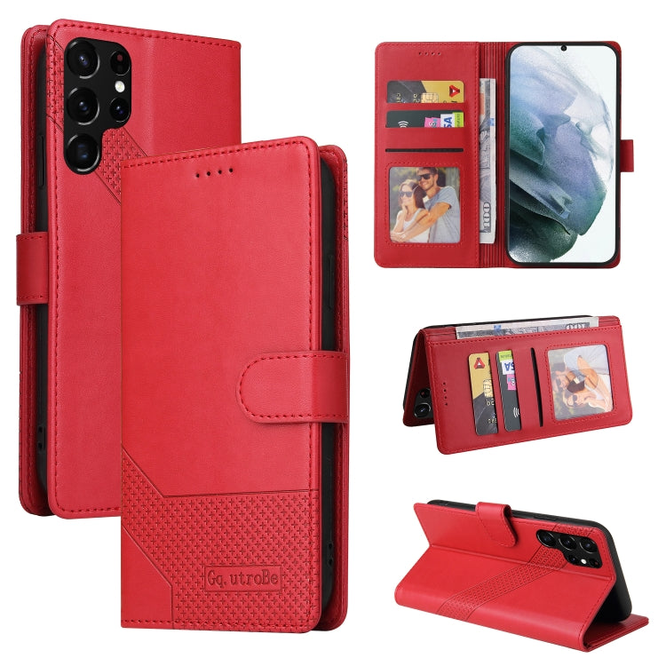 GQUTROBE Skin Feel Magnetic Leather Phone Case, For Samsung Galaxy S21 Ultra 5G, For Samsung Galaxy S21 FE 5G, For Samsung Galaxy S22 5G, For Samsung Galaxy S22+ 5G, For Samsung Galaxy S22 Ultra 5G, For Samsung Galaxy S20 FE