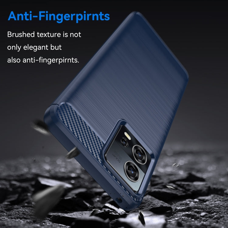 Brushed Texture Carbon Fiber TPU Phone Case, For Motorola Moto S30 Pro