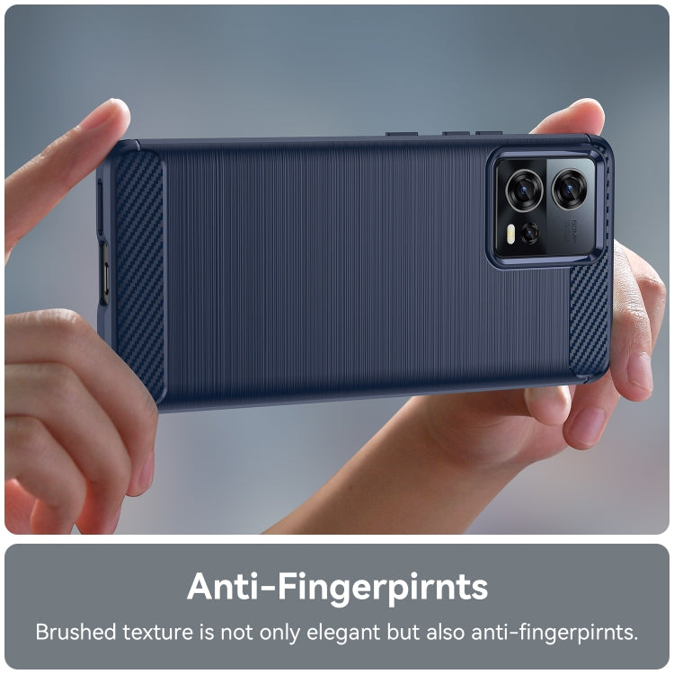 Brushed Texture Carbon Fiber TPU Phone Case, For Motorola Moto S30 Pro