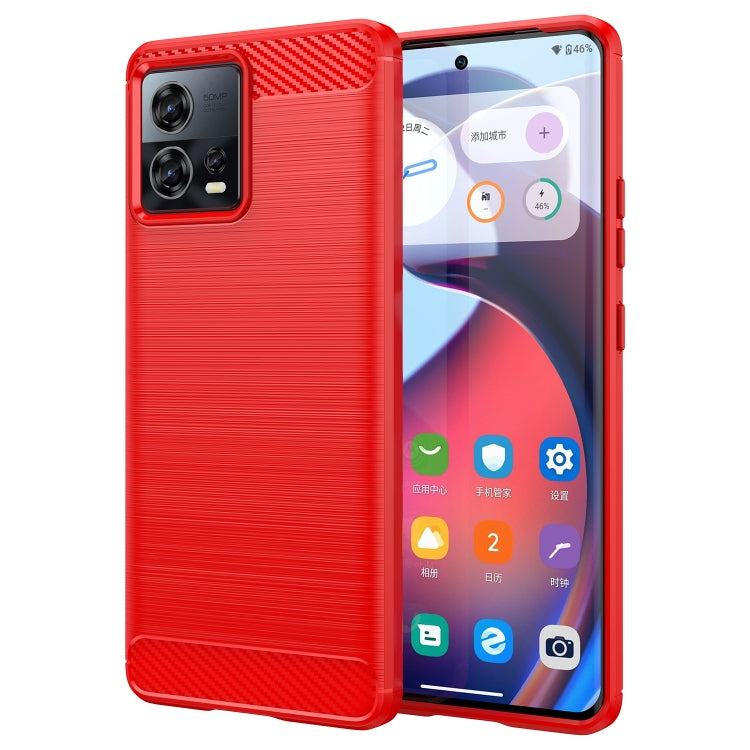 Brushed Texture Carbon Fiber TPU Phone Case, For Motorola Moto S30 Pro