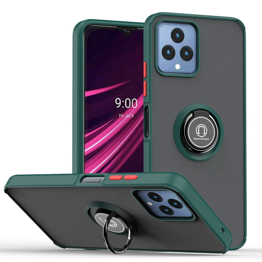Q Shadow 1 Series TPU + PC Phone Case with Ring, For T-Mobile REVVL 6 5G, For T-Mobile REVVL 6 Pro 5G