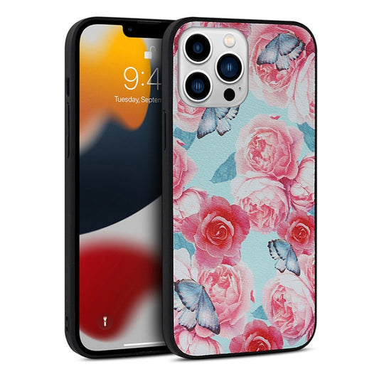 Flowers Pattern Leather Phone Case, For iPhone 14, For iPhone 14 Pro, For iPhone 14 Plus, For iPhone 14 Pro Max, For iPhone 13 mini, For iPhone 13, For iPhone 13 Pro, For iPhone 13 Pro Max, For iPhone 12 mini, For iPhone 12, For iPhone 12 Pro          ...