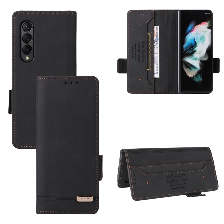 Magnetic Clasp Flip Leather Phone Case, For Samsung Galaxy Z Fold4, For Asus Zenfone 9