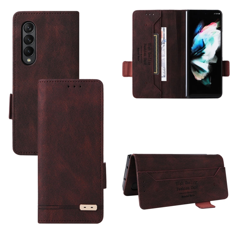 Magnetic Clasp Flip Leather Phone Case, For Samsung Galaxy Z Fold4, For Asus Zenfone 9