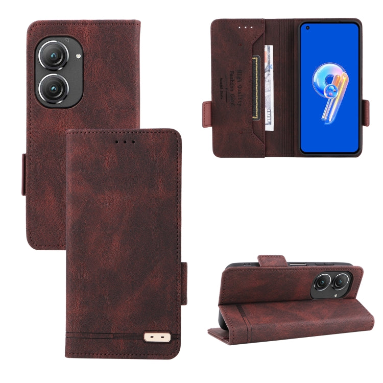 Magnetic Clasp Flip Leather Phone Case, For Samsung Galaxy Z Fold4, For Asus Zenfone 9