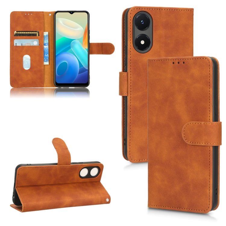 Skin Feel Magnetic Flip Leather Phone Case, For Motorola Moto G32, For T-Mobile Revvl 6 5G, For T-Mobile Revvl 6 Pro 5G, For vivo Y02s, For vivo Y77 Global, For OnePlus 10T 5G