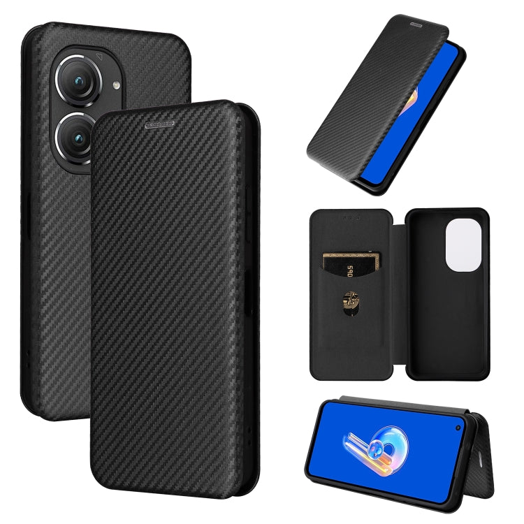 Carbon Fiber Texture Flip Leather Phone Case, For Alcatel 1B 2022, For Asus Zenfone 9, For Motorola Moto G32, For Samsung Galaxy Z Fold4, For Xiaomi Redmi K50 Ultra, For OnePlus 10T 5G