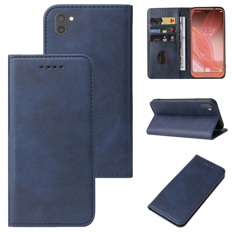 Magnetic Closure Leather Phone Case, For Sharp Aquos Sense 4, For Sharp Aquos V6 / V6 Plus, For Sharp Aquos R2, For Sharp Aquos Sense 4 Lite, For Sharp Aquos Sense 6, For Sharp Aquos R3 / SHV44 / SH-04L