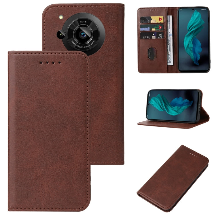 Magnetic Closure Leather Phone Case, For Sharp Aquos R2, For Sharp Aquos R7 / P7, For Sharp Aquos S3, For Sharp Aquos Sense 4, For Sharp Aquos Sense 4 Lite, For Sharp Aquos Sense 6, For Sharp Simple Sumaho 6A 201SH, For Sharp Aquos V6 / V6 Plus        ...