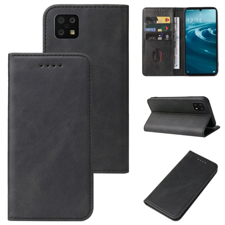 Magnetic Closure Leather Phone Case, For Sharp Aquos R2, For Sharp Aquos R7 / P7, For Sharp Aquos S3, For Sharp Aquos Sense 4, For Sharp Aquos Sense 4 Lite, For Sharp Aquos Sense 6, For Sharp Simple Sumaho 6A 201SH, For Sharp Aquos V6 / V6 Plus        ...