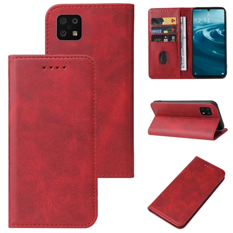 Magnetic Closure Leather Phone Case, For Sharp Aquos Sense 4, For Sharp Aquos V6 / V6 Plus, For Sharp Aquos R2, For Sharp Aquos Sense 4 Lite, For Sharp Aquos Sense 6, For Sharp Aquos R3 / SHV44 / SH-04L