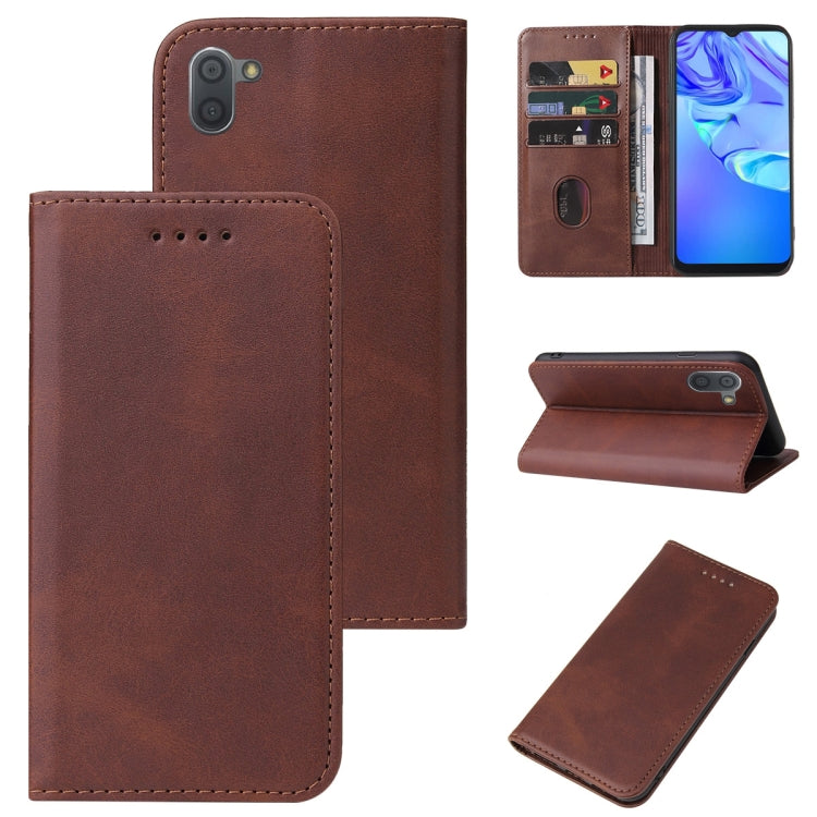 Magnetic Closure Leather Phone Case, For Sharp Aquos R2, For Sharp Aquos R7 / P7, For Sharp Aquos S3, For Sharp Aquos Sense 4, For Sharp Aquos Sense 4 Lite, For Sharp Aquos Sense 6, For Sharp Simple Sumaho 6A 201SH, For Sharp Aquos V6 / V6 Plus        ...