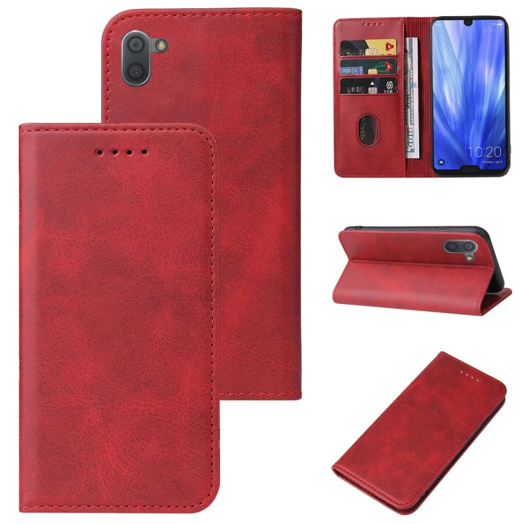 Magnetic Closure Leather Phone Case, For Sharp Aquos Sense 4, For Sharp Aquos V6 / V6 Plus, For Sharp Aquos R2, For Sharp Aquos Sense 4 Lite, For Sharp Aquos Sense 6, For Sharp Aquos R3 / SHV44 / SH-04L