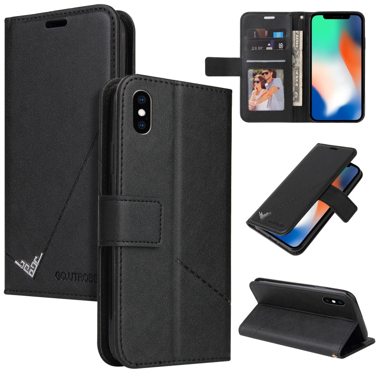 GQUTROBE Right Angle Leather Phone Case, For iPhone 11 Pro, For iPhone 11 Pro Max, For iPhone X / XS, For iPhone XR, For iPhone XS Max, For iPhone 7 Plus / 8 Plus, For iPhone 6 Plus / 6s Plus, For iPhone 6 / 6S