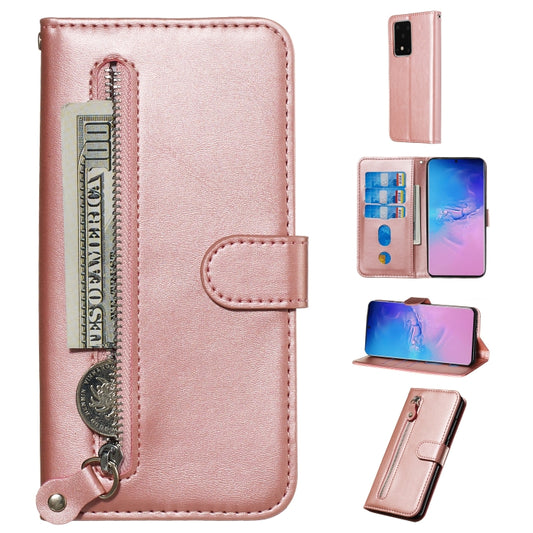 Fashion Calf Texture Zipper Horizontal Flip Leather Case with Stand & Card Slots & Wallet Function, For Galaxy S20 Ultra, For Galaxy S20, For Galaxy S20+