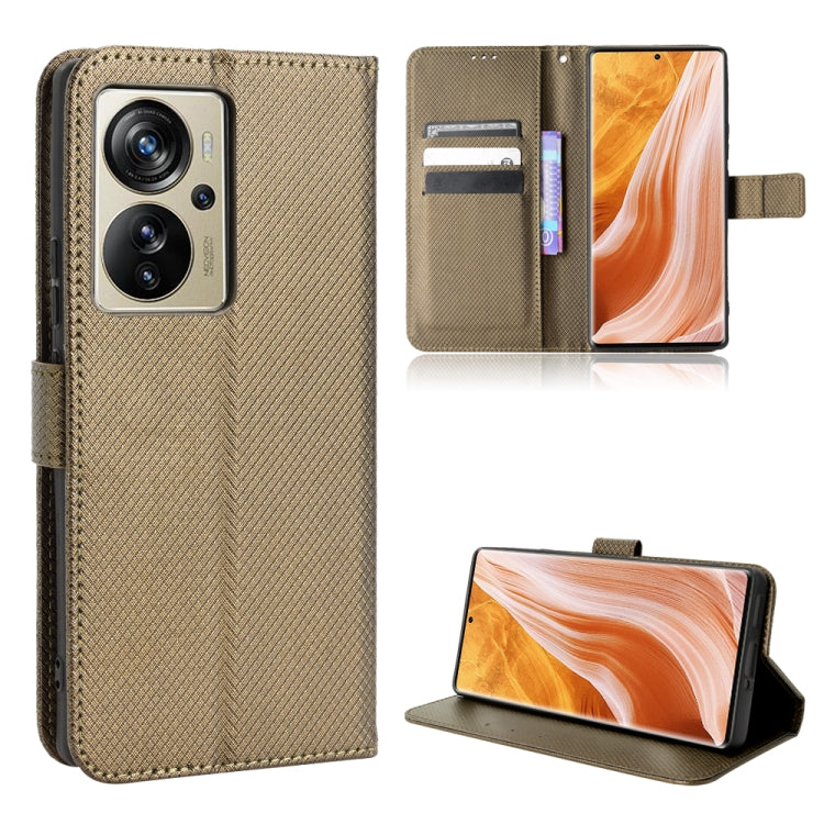 Diamond Texture Leather Phone Case, For ZTE Nubia Z40S Pro, For ZTE Axon 40 Pro