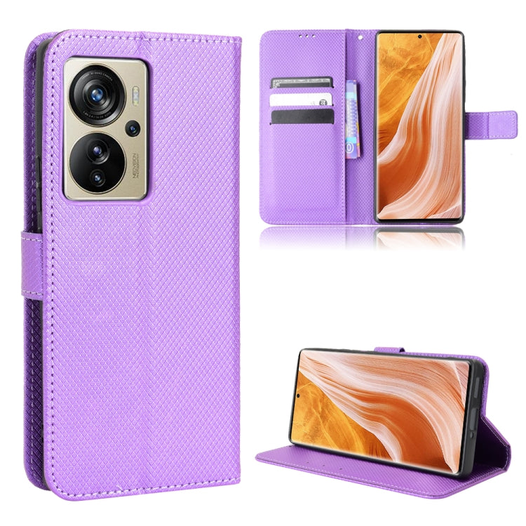 Diamond Texture Leather Phone Case, For ZTE Nubia Z40S Pro, For ZTE Axon 40 Pro