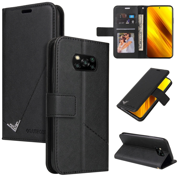 GQUTROBE Right Angle Leather Phone Case, For Xiaomi Poco F3, For Xiaomi Mi 11, For Xiaomi Mi Note 10, For Xiaomi Poco X3 NFC, For Xiaomi Mi 10T 5G, For Xiaomi Mi 10 5G, For Xiaomi Mi 10 Ultra, For Xiaomi Mi 10 Lite 5G